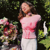 Mira Backless Printed Top